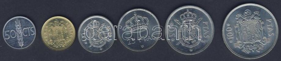 Spanyolország 1975. 50c, 1P, 5P, 25P, 50P, 100P sor T:1/2,2