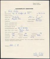 cca 1972 Női és férfi manöken, 2 db vintage fotó, 18x24 cm