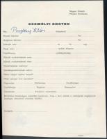 cca 1972 Női és férfi manöken, 2 db vintage fotó, 18x24 cm