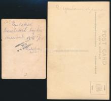 cca 1930-1945 8 db különféle katonai fotó, egy részük hátulján feliratozva, különböző méretben