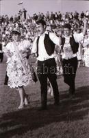 cca 1978-1983 Kecskeméti tornaünnepély, Széchenyi szobor avatás, használt cikk piac, felvétel soroza...