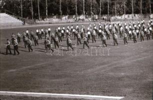 cca 1978-1983 Kecskeméti tornaünnepély, Széchenyi szobor avatás, használt cikk piac, felvétel soroza...
