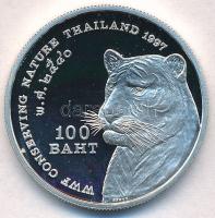 Thaiföld 1997. 100B Ag "IX. Rama / Tigris" T:PP
Thailand 1997. 100 Baht "Rama IX / T...