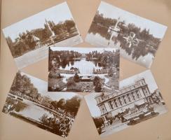 cca 1917-1960 Kichler Miklós és József hajós kapitányok családi albuma 466 db beragasztott vintage f...