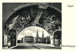 7 db régi magyar városképes lap (Szeged, Lillafüred, Görömböly-Tapolca) / 7 pre-1945 Hungarian town-view postcards