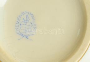 Herendi Apponyi mintás porcelán cukortartó, kézzel festett, jelzett, hibátlan, m: 9 cm, d: 9 cm