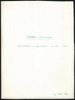 cca 1970 Váli Gábor: Dunakorzó az Újpesti rakpartnál. Jelzett vintage fotó. 18x24 cm