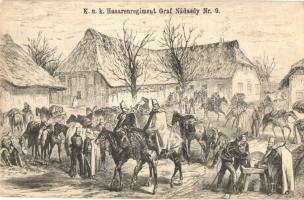 8 db régi ló motívumlap, lovas képeslap / 8 pre-1945 horse motive cards