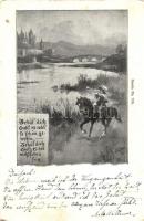 8 db régi ló motívumlap, lovas képeslap / 8 pre-1945 horse motive cards