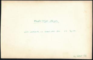 Váli Gábor: Szájharmónikások. Jelzett vintage fotó. 24x15 cm