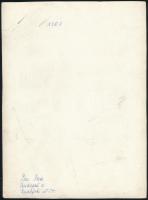 Piri Reisz: Zuhany jelzett vintage fotó, sarkán törésnyommal,  24x15 cm