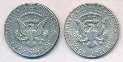 Amerikai Egyesült Államok 1967-1969D. 1/2$ Ag "Kennedy" (2x) T:1-
USA 1967-1969D. 1/2 Dol...