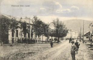Felsővisó, Viseu de Sus; Fő tér, utcakép. Háger Léb kiadása / main square, street view (EK)