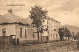 Felsővisó, Viseu de Sus; Kincstári iskola. Háger Léb kiadása / school (EK)