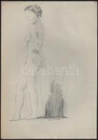 Jelzés nélkül: Aktok. Ceruza, tus, papír, 22x29 cm