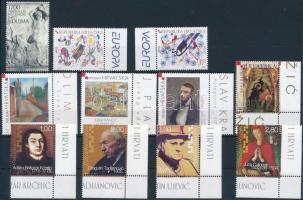 2004-2005 11 klf bélyeg, közte ívszéli és ívsarki értékek, 2004-2005 11 stamps