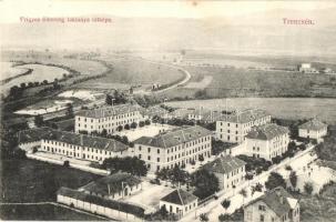 Trencsén, Trencín; Frigyes főherceg laktanya látképe / military barracks