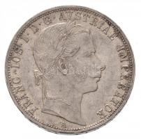 Ausztria 1859A 1Fl Ag "Ferenc József" T:1-  Austria 1859A 1 Florin Ag "Franz Joseph" C:AU Krause KM#2219