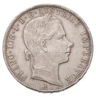 Ausztria 1858A 1Fl Ag Ferenc József T:1-  Austria 1858A 1 Florin Ag Franz Joseph C:AU Krause KM#2219