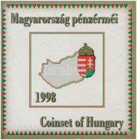 1998. 50f-200Ft (10xklf) forgalmi sor dísztokban + 1998. 100Ft alpakka "1848-1849. Szabadságharc 150. évfordulójára" T:BU külső karton tok nélkül Adamo FO31