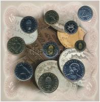 1998. 50f-200Ft (10xklf) forgalmi sor dísztokban + 1998. 100Ft alpakka "1848-1849. Szabadsághar...