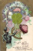 New Year, pig Prä Litho (EB)