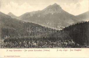 Nagy-Roszudec, Velky Rozsutec (Vrátna); A Vág völgye. Gansel Lipót 64. / Das Waagthal / Povazie