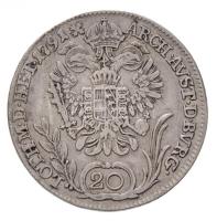 1791B 20kr Ag "II. Lipót" (6,57g) T:2-,3 lapkahiba
Hungary 1791B 20 Kreuzer Ag "Leop...