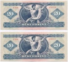 1980. 20Ft (2x) sorszámkövetők T:I
Adamo F17