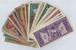 Vegyes: 24db-os pengő bankjegy tétel, mind klf T:II-III-