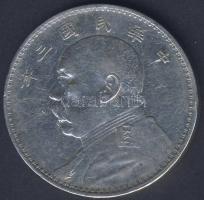 Kína/Köztársaság 1914. 1$ Ag Yuan Shi-Rai T:2/3+