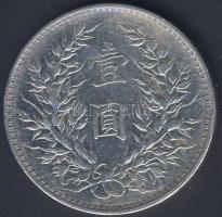 Kína/Köztársaság 1914. 1$ Ag Yuan Shi-Rai T:2/3+