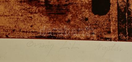 1984 Ország Lili naptár (egy lapja),gyűjteményből, sorszámozott, ofszet, paszpartuban, 43,5×42 cm