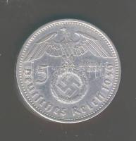 Német 3. Birodalom 1936A 5M Ag "Hindenburg" k. k-tel T:2/3