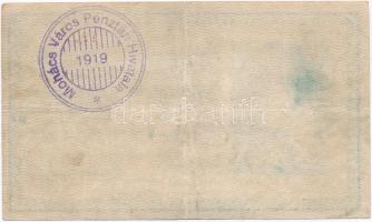 1918. 25K "3012" 3mm, vízszintesen hullámos hátlappal és hamis "Mohács Város Pénztári...