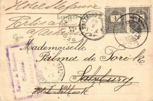 1899 Nyitra, Nitra; Telegdy utca / street view (EB)