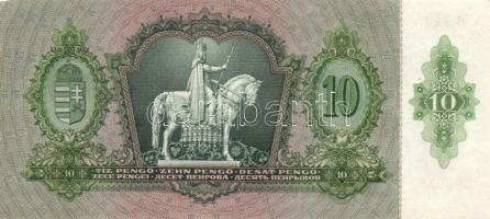 1936. 10P (2x) egymás utáni sorszámokkal. Numizmatikai "Hírös nap" 1987..." T:I