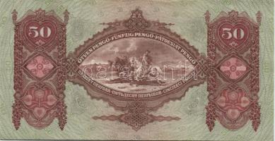 1932. 50P (3x) III. Numizmatikai "Hírös nap 1989..." propaganda fny-sal T:II+