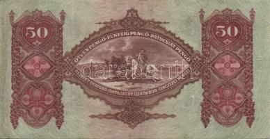 1932. 50P (3x) III. Numizmatikai "Hírös nap 1989..." propaganda fny-sal T:II+