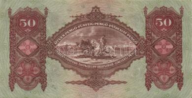 1932. 50P (3x) III. Numizmatikai "Hírös nap 1989..." propaganda fny-sal T:II+