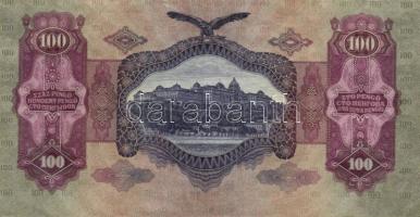 1930. 100P (5x) III. Numizmatikai "Hírös nap 1989..." propaganda fny-sal T:II+,II