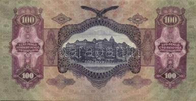 1930. 100P (5x) III. Numizmatikai "Hírös nap 1989..." propaganda fny-sal T:II+,II