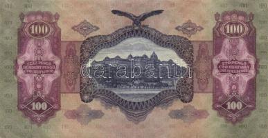 1930. 100P (5x) III. Numizmatikai "Hírös nap 1989..." propaganda fny-sal T:II+,II