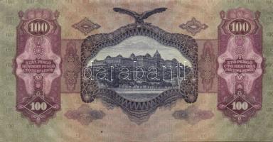 1930. 100P (5x) III. Numizmatikai "Hírös nap 1989..." propaganda fny-sal T:II+,II