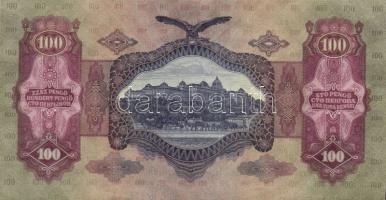 1930. 100P (5x) III. Numizmatikai "Hírös nap 1989..." propaganda fny-sal T:II+,II