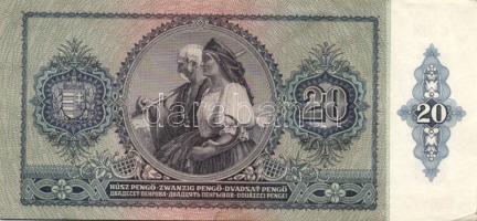 1941. 20P (6x)benne kevés ugrású sorszámokkal Numizmatikai "Hírös nap 1988..." T:I