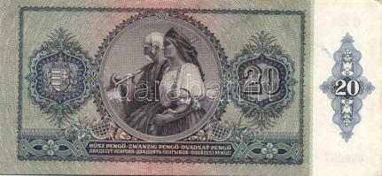 1941. 20P (6x)benne kevés ugrású sorszámokkal Numizmatikai "Hírös nap 1988..." T:I