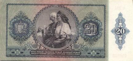 1941. 20P (6x)benne kevés ugrású sorszámokkal Numizmatikai "Hírös nap 1988..." T:I