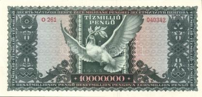 1945. 10.000.000P "Csili 1975..-kiállítás" propaganda fny-sal T:I