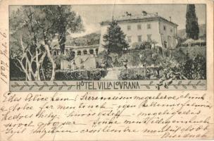 1897 (Vorläufer!) Lovran, Laurana; Hotel Villa Lovrana (fa)